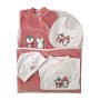 BABY FIRST USE PACK WITH BAG, ONE PIECE PAJAMA, BODYSUIT, BIB AND HAT