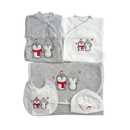 BABY FIRST USE PACK WITH BAG, ONE PIECE PAJAMA, BODYSUIT, BIB AND HAT