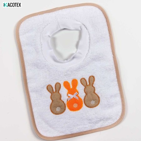 BAVOIR BRODÉ 25X35 T-SHIRT COL - 12 unités