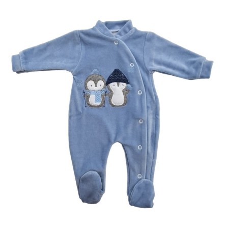 BABY WINTER PAJAMAS WITH FRONT OPENING