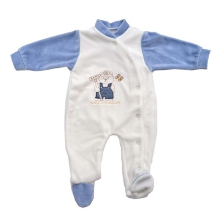 BABY WINTER PAJAMAS WITH FRONT OPENING