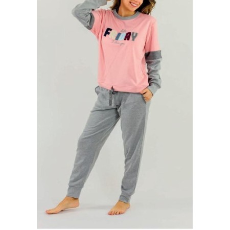 PYJAMA D'HIVER INTERLOCK SONIA POUR FEMME
