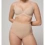 Culotte haute réductrice tissu tulle compression moyenne nude