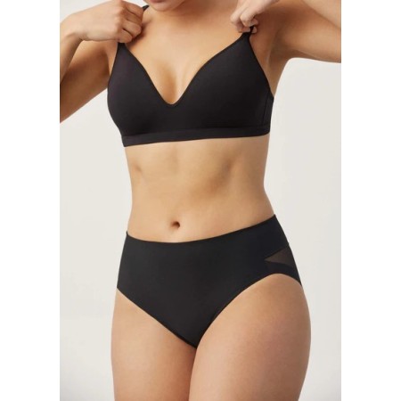 Culotte réductrice tissu tulle compression moyenne noir