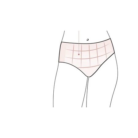 Shaping briefs with invisible black trim