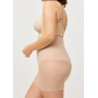 High-waisted belly-reducing belt in tulle fabric with medium compression in black