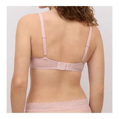 Soutien-gorge rembourré à armatures en dentelle noire
