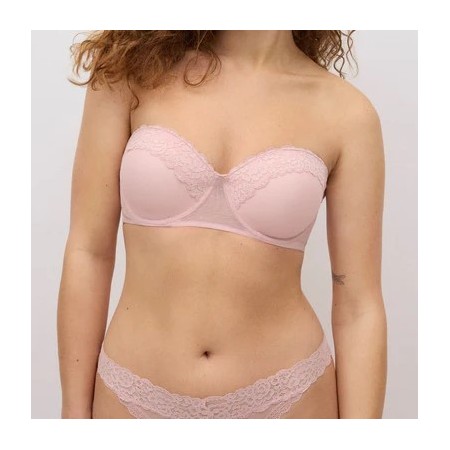 Black Lace Multi-Position Bustier Bra