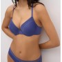 Pink push-up bra with lace detail