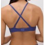 Pink push-up bra with lace detail