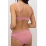Soutien-gorge push-up rose détail dentelle