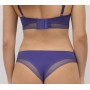 Culotte brésilienne détail dentelle marine