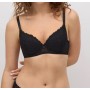 Soutien-gorge rembourré à armatures en dentelle rose