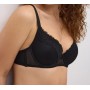 Soutien-gorge rembourré à armatures en dentelle rose