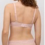 Padded underwire bra in pink lace