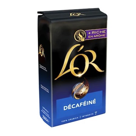 Café moulu décaféiné 250g - L'OR