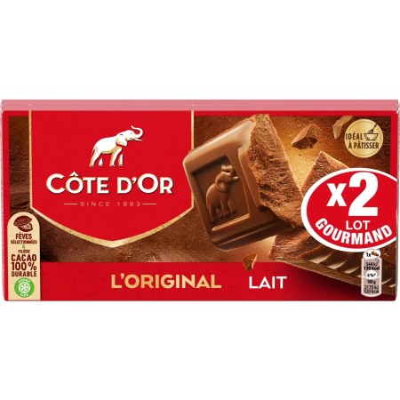L'Original Milk Chocolate Bar 2x200 - COTE D'OR