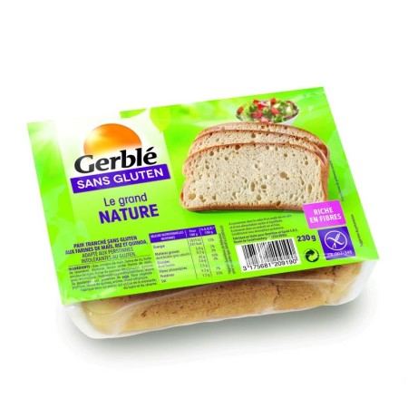 Gluten-Free Plain Bread 230g - GERBLE