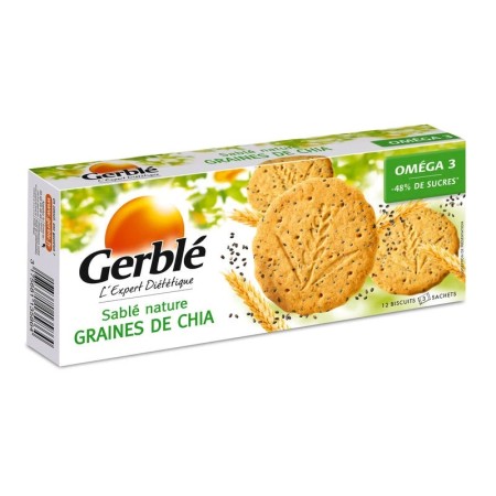 Shortbread Cookies with Chia Seeds 132g - Gerble
