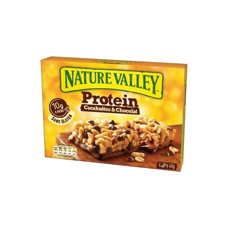 Chocolate and Peanut Protein Bar 4x4 - NATURE VALLEY