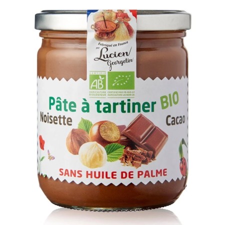 Organic Spread 400g Palm Oil Free - LUCIEN GEORGELIN