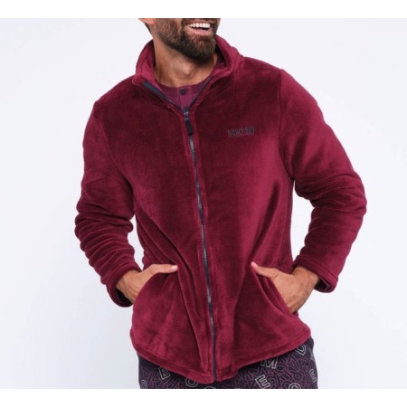 PEIGNOIR HOMME COURT MUYDEMI CORAIL ZIPPER