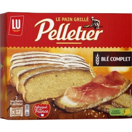 Whole Wheat Toast 500g - PELLETIER