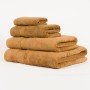 Serviette de bain double éponge ocre 400gr
