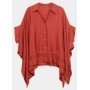 HARMONIAS CURVE CAPE BLOUSE