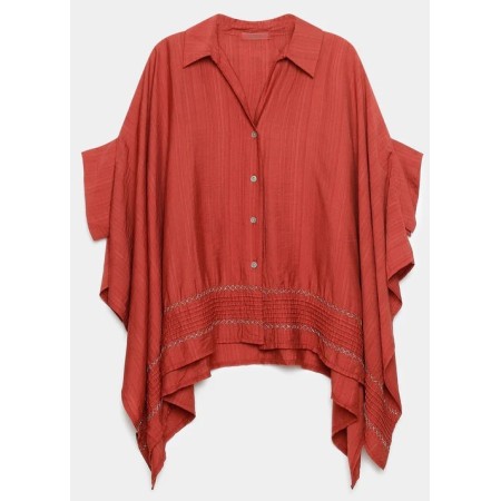 HARMONIAS CURVE CAPE BLOUSE