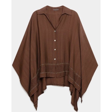 HARMONIAS CURVE CAPE BLOUSE