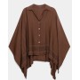 HARMONIAS CURVE CAPE BLOUSE