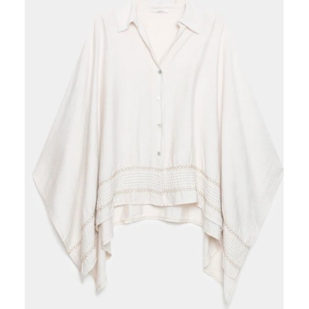 HARMONIAS CURVE CAPE BLOUSE