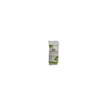 Couteau Transparent Plastique RÉutilisable 50 X 18 Cm - Vaisselle Reutilisables