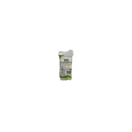Fourchette Transparent Plastique RÉutilisable 50 X 18 Cm - Vaisselle Reutilisables
