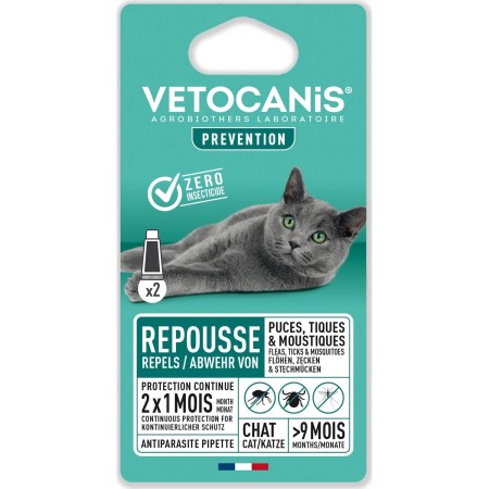 Flea, Tick & Mosquito Cat Repellent - Vetocanis