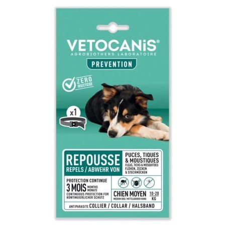 Insect Repellent Medium Dog Collar - Vetocanis
