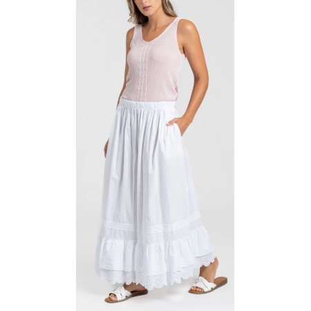 HARMONIES POPLIN SKIRT