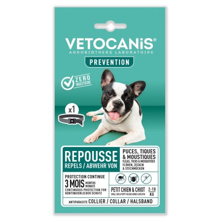 Collier Insectifuge Anti-parasite Pour Chien - Vetocani