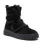 Faux suede velcro boot with fur