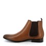 Faux leather ankle boot
