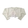 SHORT SUMMER BABY JACKET WITH KNITTED BOW