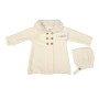MANTEAU BÉBÉ EN TRICOT AVEC COL
