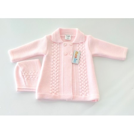 BABY WINTER COAT HOOD KNIT