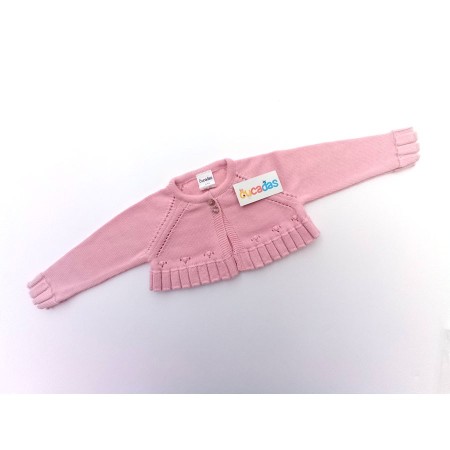 SHORT KNITTED JACKET FOR BABY