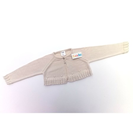 SHORT KNITTED JACKET FOR BABY